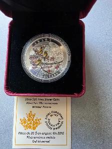 2015 $20 Weather Phenomenon Winter Freeze Fine Silver Proof coin