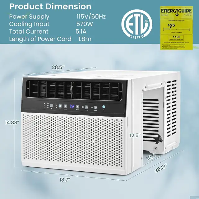 LG Window Air Conditioner 8,300 BTU, WiFi Enabled NEW AC