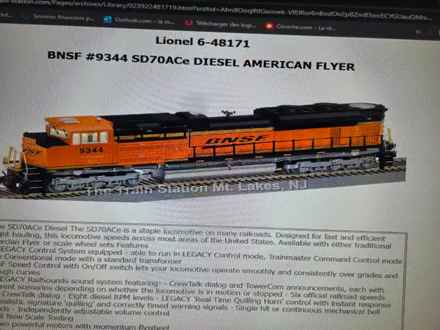 cherche. locomotive mon réseau ferroviaire BNSF