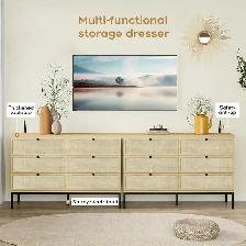 Brand New 6 Drawer Rattan Dresser Special $249 - Photo 5