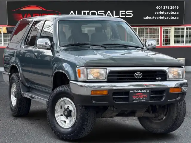 1993 Toyota 4Runner SR5 Utility 5R5 4WD, 5-Speed Manual, Origina