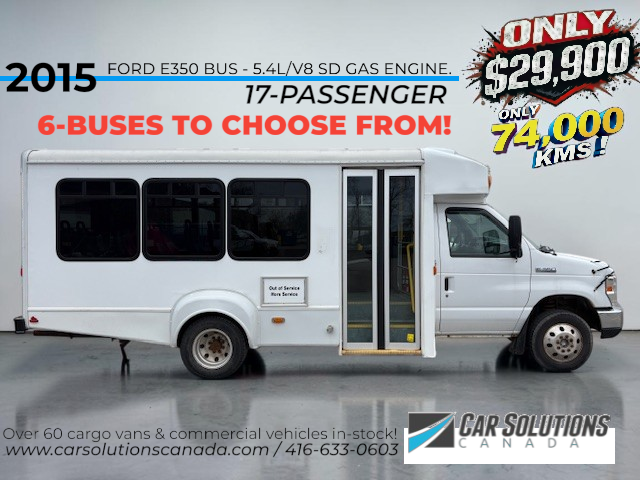 2015 FORD E-SERIES 17-PASSENGER BUS E-350 SD