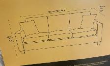90" fabric sofa - Photo 3