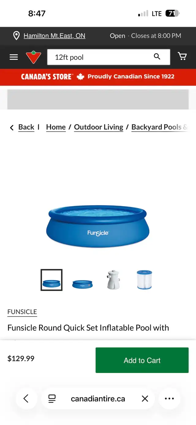 12 ft pool