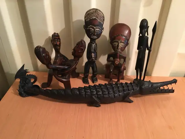 African wood carvings