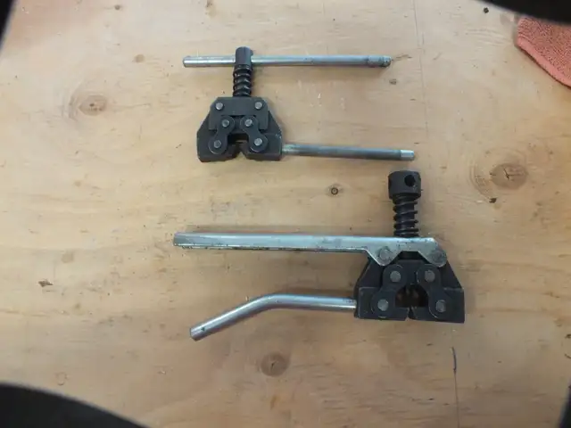 Set of roller chain breakers and Alpex gasket cutter set