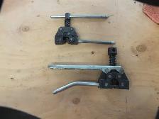 Set of roller chain breakers and Alpex gasket cutter set