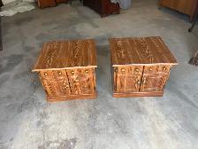 Free delivery used Pair of Wooden Side Tables/Nightstands - Photo 4