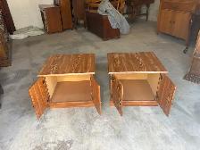 Free delivery used Pair of Wooden Side Tables/Nightstands - Photo 6