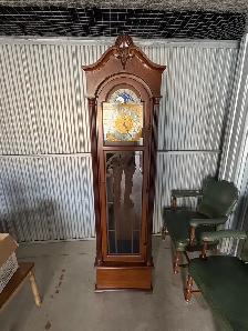 Free delivery used Grandfather Clock 1970 - Photo 2