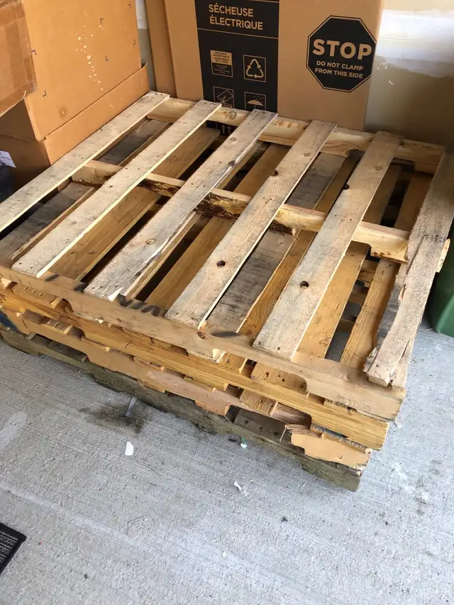 Lot 4X Wood Pallet Skid 48''x40'' for Shipping Storage Art Craft