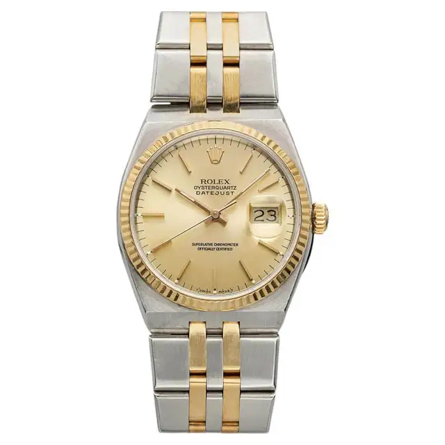 Vintage 1987 Rolex Oyster Quartz DJ 17013 Two-Tone 36mm