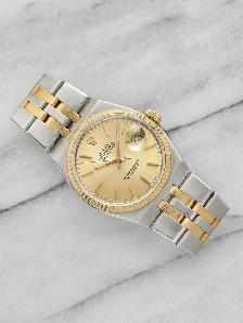 Vintage 1987 Rolex Oyster Quartz DJ 17013 Two-Tone 36mm - Photo 4