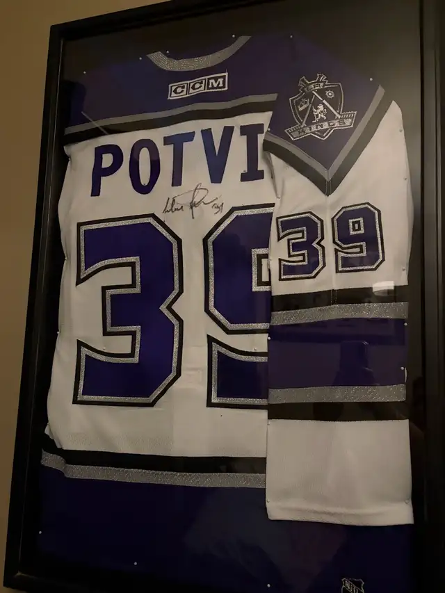Felix Potvin kings signed jersey