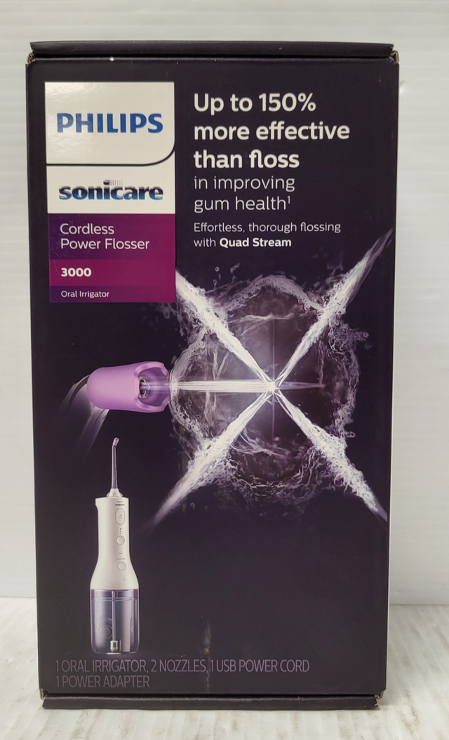 (N94557-2) Philips 3000 Cordless Power Flosser - White