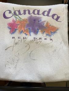 multi figure skaters signed sweatshirt