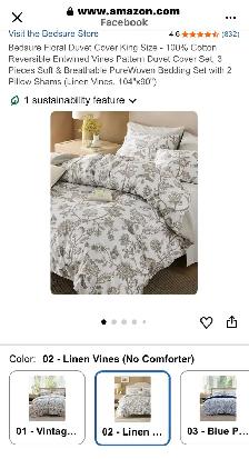 King duvet cover and shams - Photo 5