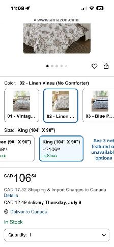 King duvet cover and shams - Photo 6