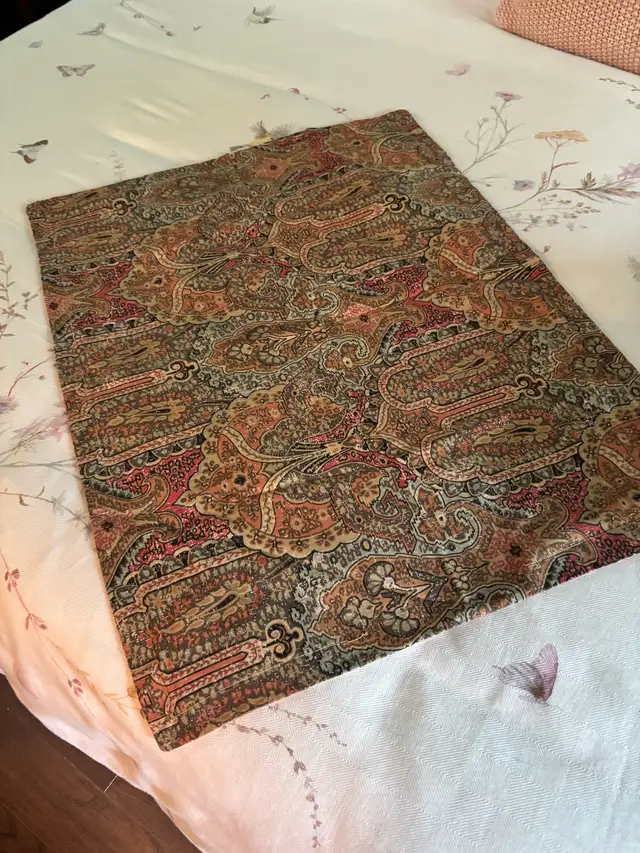Rachel Ray paisley queen duvet cover and shams