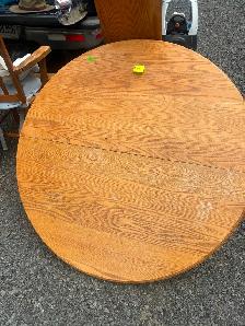 Solid oak table - Photo 2