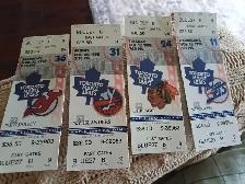 Toronto Maple Leaf Ticket Stubs