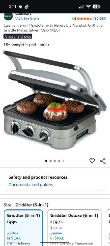 Cuisinart 5 in 1 griddler