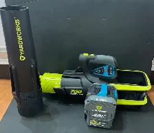 YARDWORKS BLOWER W/6.0AH BATTERY