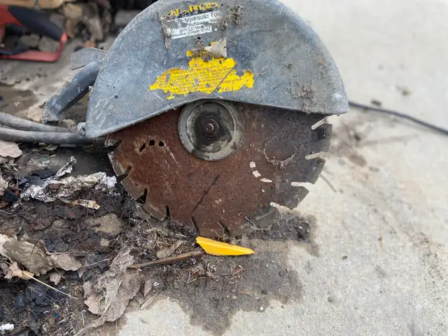 Stanley concrete chop saw