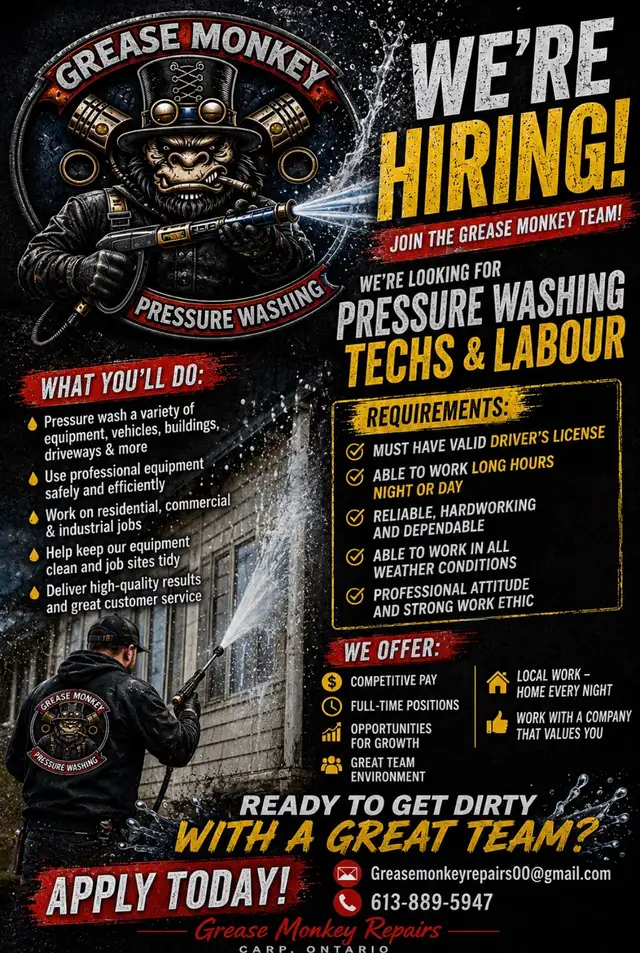 mobile pressure washer technician