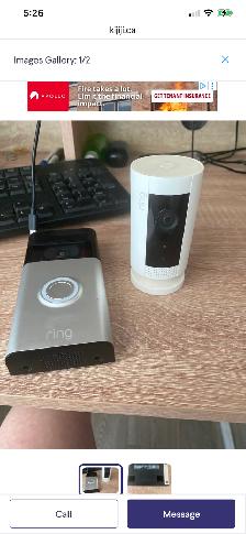 Ring doorbell wire less