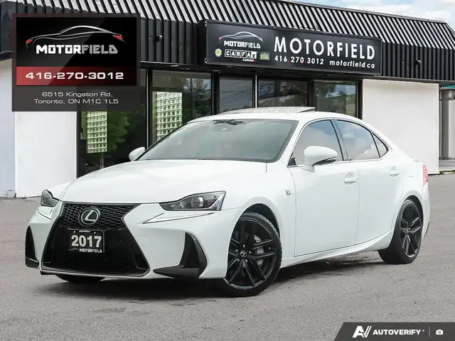 2017 Lexus IS 300 F Sport Series 2 Nav, Blindspot, White/Red