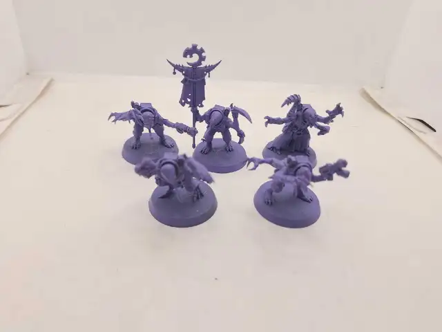 Warhammer 40k Genestealer Cults Primed Purple Hybrid Metamorphs