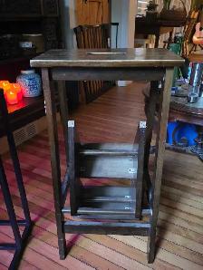 Solid wood step stool