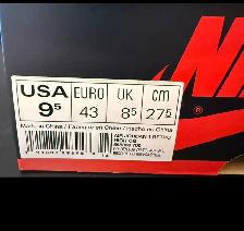 Nike Air Jordan 1  Men’s Sneakers Size 9.5/ Authentic - Photo 9