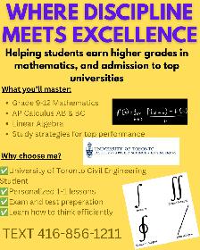 University of Toronto Engineering Math Tutor