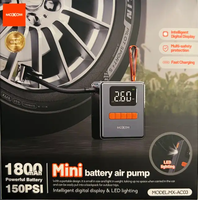 Mini battery air pump