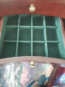 Elegant Wooden Jewelry Armoire Cabinet with Mirror - Photo 4