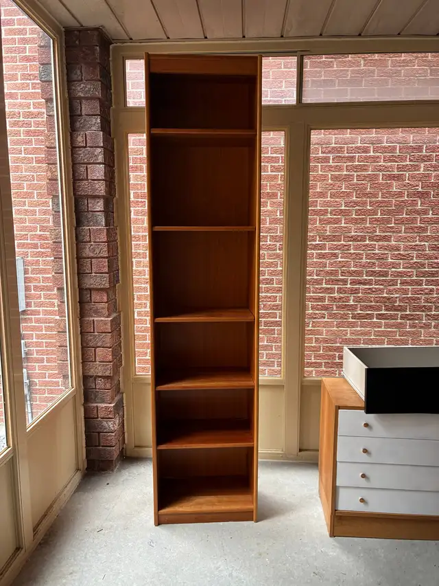 Wood tall bookshelf
