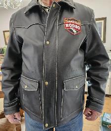 First CFR Rodeo Red Deer Leather Coat & Vest 2018 like new condi - Photo 2