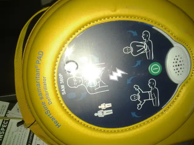 new AED portable defibrillators in softcase also CPAP , nebulize