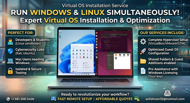 Virtual OS Installation – Run Linux or Windows Simultaneously!