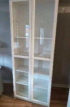 Ikea Billy Bookcase   2 Oxberg Doors - Delivery Option - $165!