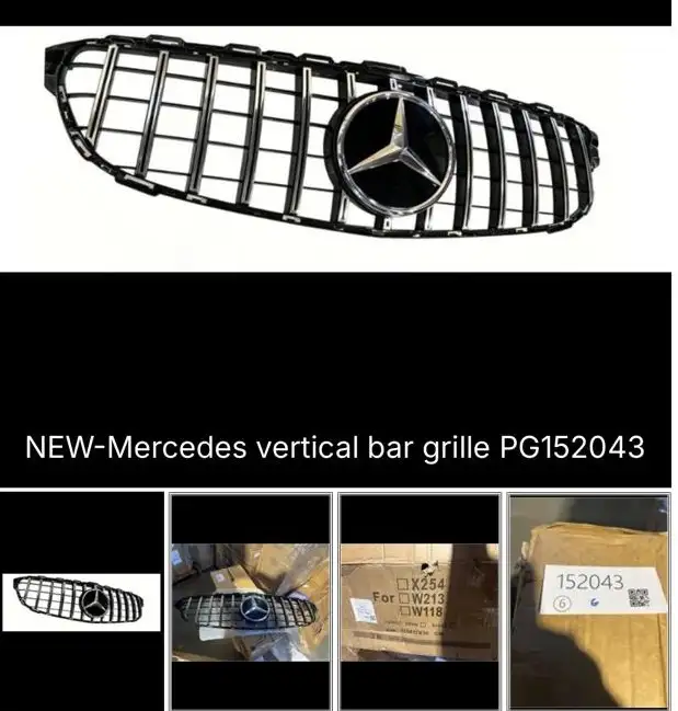 NEW- Mercedes vertical bar grille PG152043