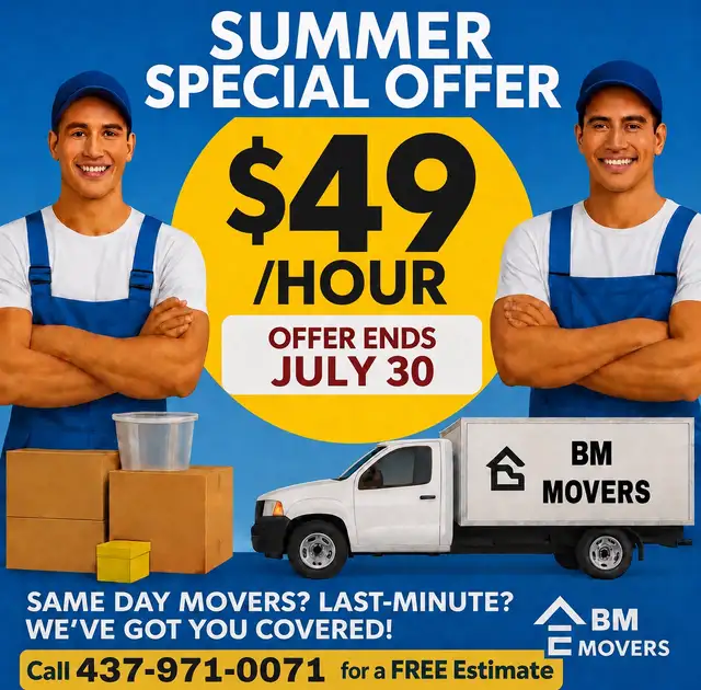 OSHAWA MOVING SERVICES ☎️ 437-971-0071 ☎️