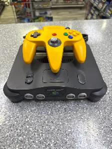 N64 System with yellow controller