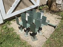 Pylex Deck adjustable support for 4 X 4 post - NOS