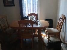 table a manger extensible en merisier