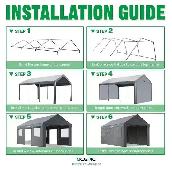 Brand New Heavy Duty 11x20 ft Carport Tent - Photo 6