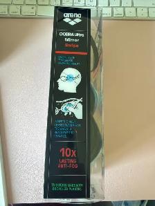 NEW Arena Cobra Ultra Swipe Mirror Goggles – Aqua/Black (002507- - Photo 2