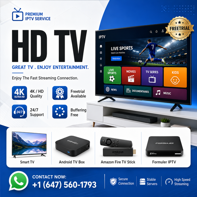 Great 4k TV Servers - freetrial available